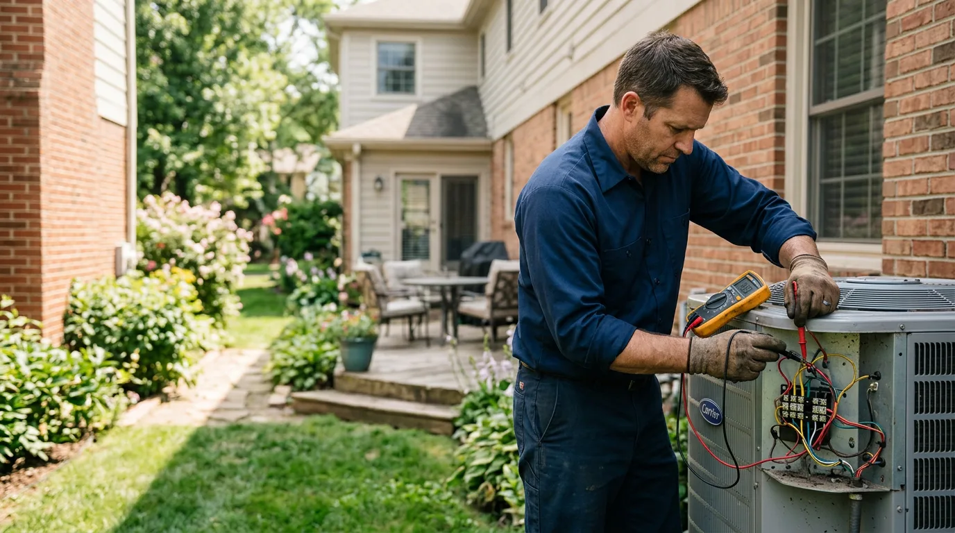 HVAC technician working near Kingston, MO
